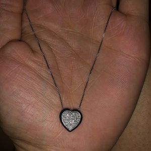Diamond heart necklace